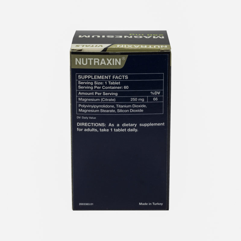 Magnesium Nutraxin 250mg 60 таблеток, Турция фото